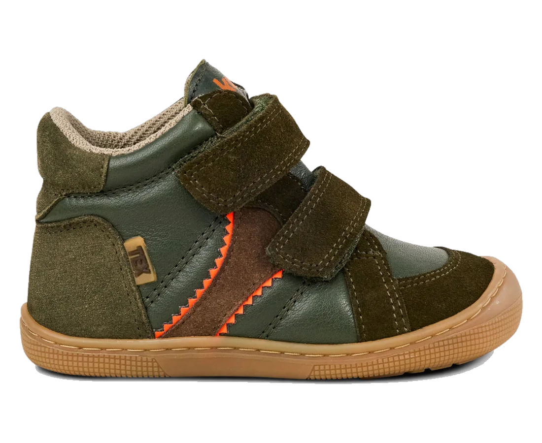 Cotton Runner in Olive, Side view