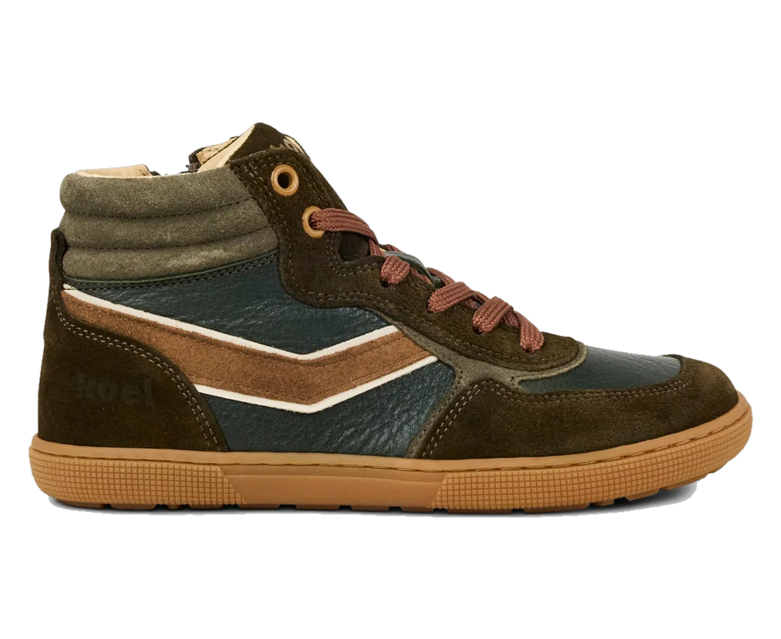High Top in Olive, Side view