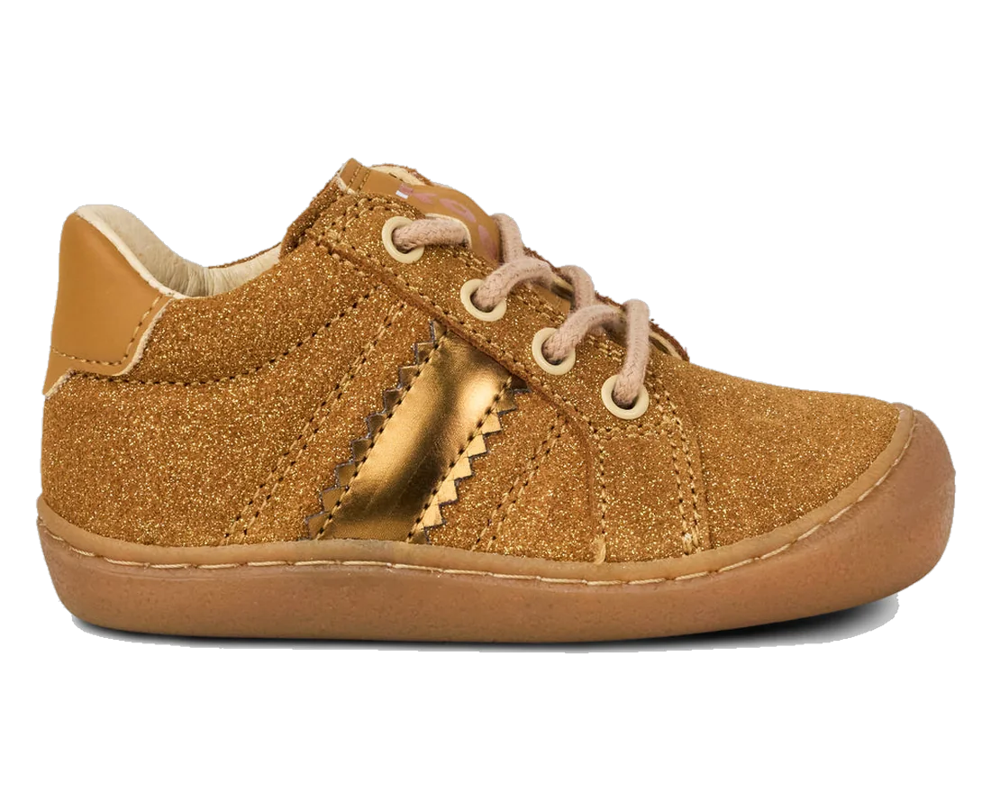 Suede Runner in Caramel, Side view