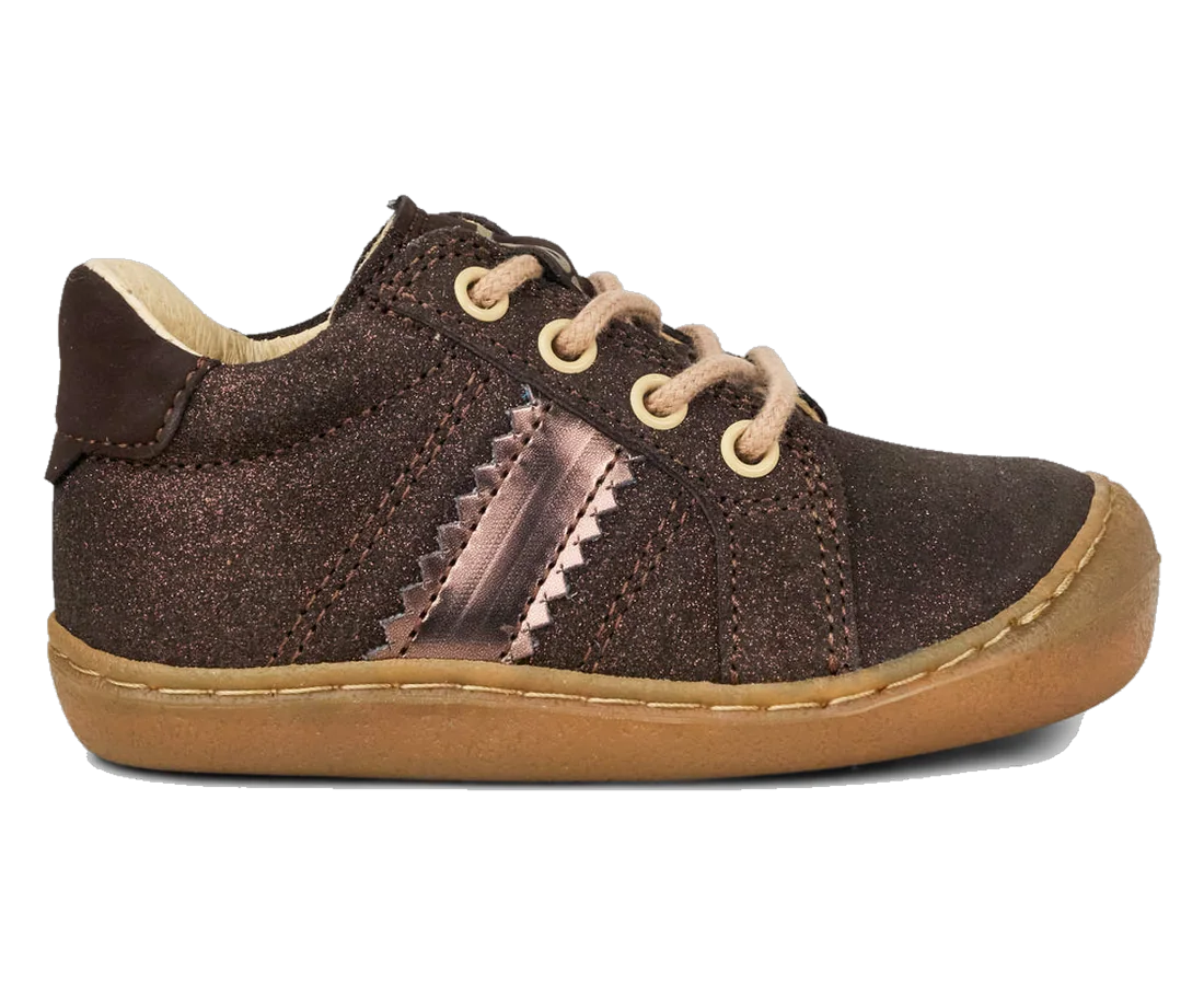 Suede Runner in Cocoa, Side view
