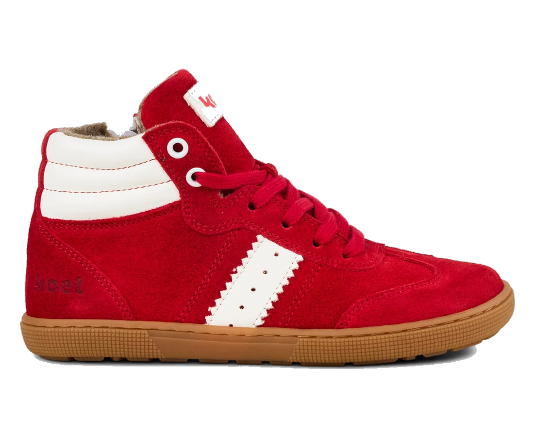 Wool Boot in Cherry, Side view